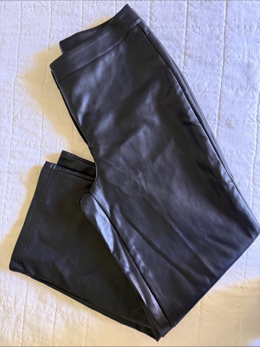 bagatelle  Faux Leather Pants in Black